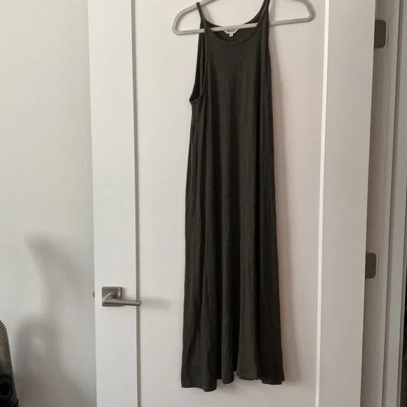 Madewell | Dresses | Madewell Midi Dark Green Summer Dress | Poshmark
